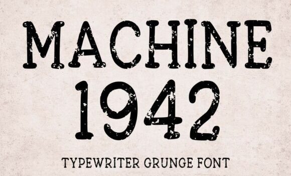Machine 1942 Font Fonts Free Download Machine 1942 Font - Featured Image