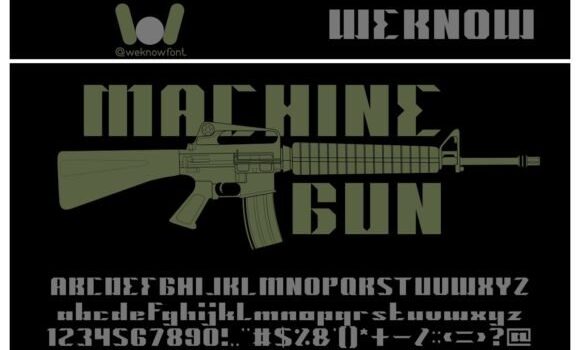 Machine Gun Font Fonts Free Download Machine Gun Font - Featured Image