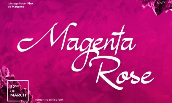 Magenta Rose Font Fonts Free Download Magenta Rose Font - Featured Image