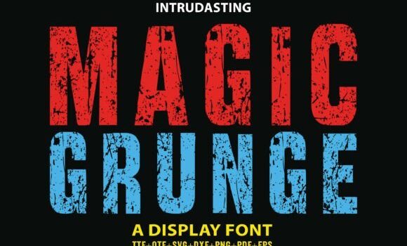 Magic Grunge Font - Featured Image