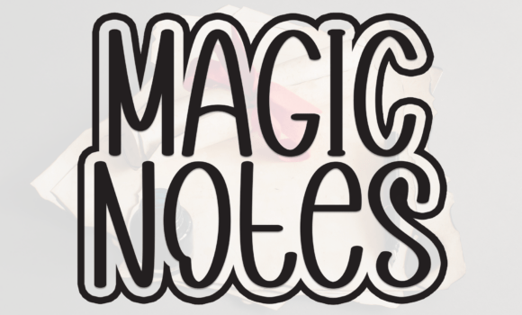 Magic Notes Font - Featured Image