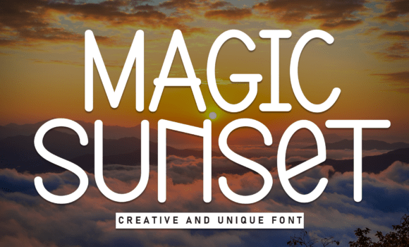 Magic Sunset Font - Featured Image