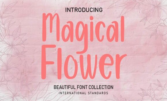 Magical Flower Font - Featured Image