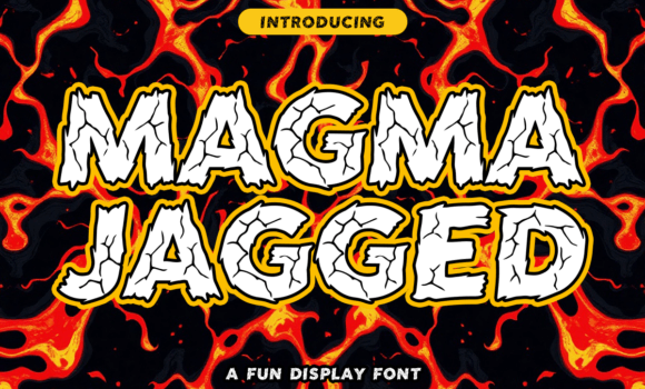 Magma Jagged Font - Featured Image