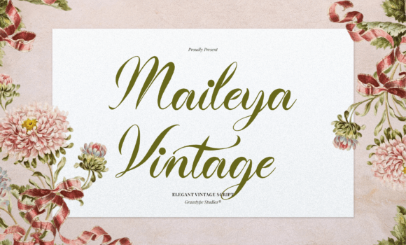 Maileya Vintage Font - Featured Image