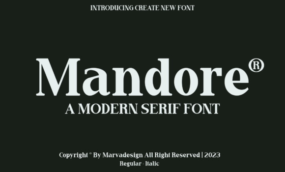 Mandore Font - Featured Image