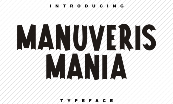 Manuveris Mania Font - Featured Image