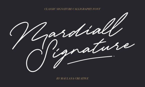 Mardiall Signature Font - Featured Image