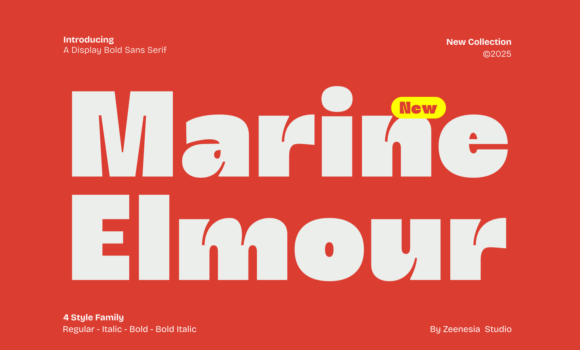 Marine Elmoure Font - Featured Image
