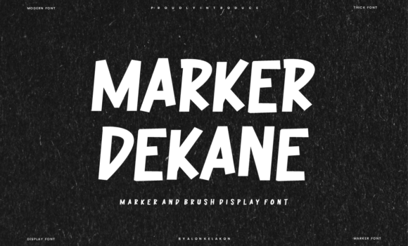 Marker Dekane Font Fonts Free Download Marker Dekane Font - Featured Image