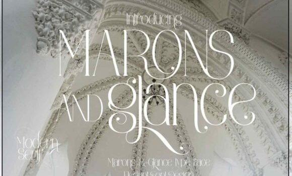 Marons and Glance Font - Featured Image
