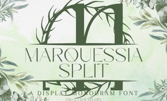 Marquessia Split Monogram Font Fonts Free Download Marquessia Split Monogram Font - Featured Image