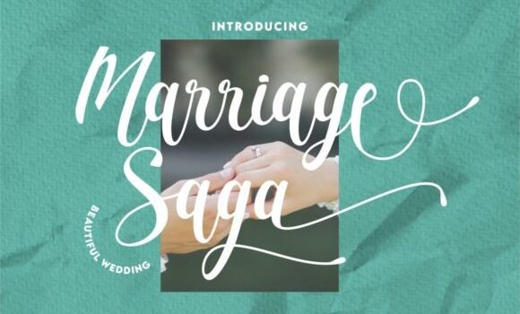 Marriage Saga Font - Featured Image