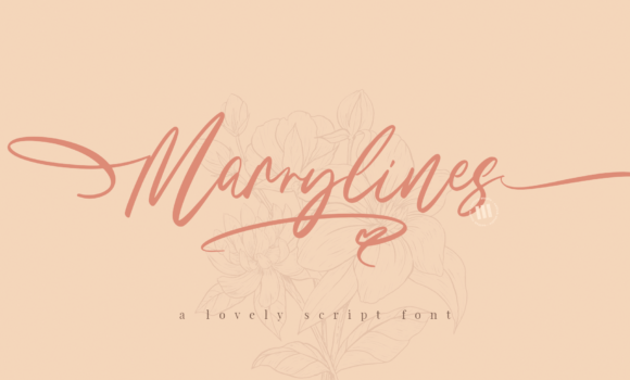 Marrylines Font - Featured Image