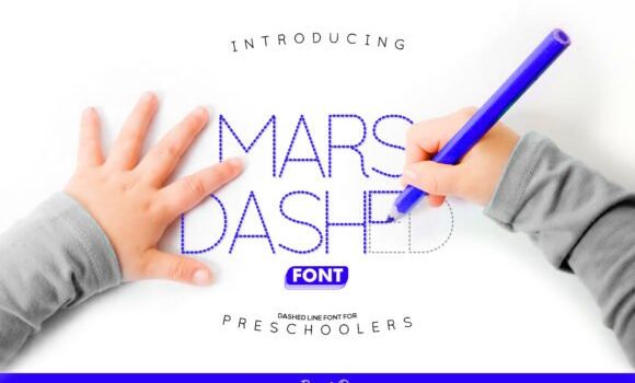 Mars Dashed Font Fonts Free Download Mars Dashed Font - Featured Image