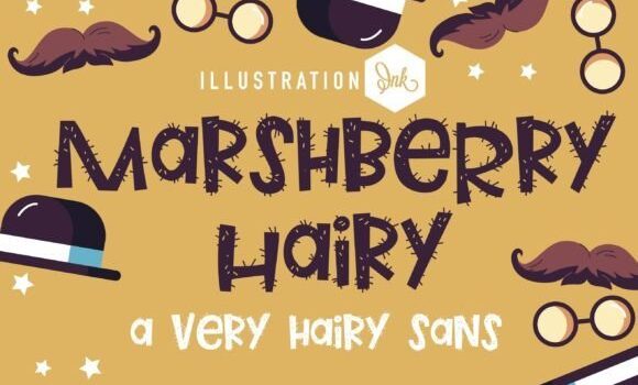 Marshberry Hairy Font - Featured Image