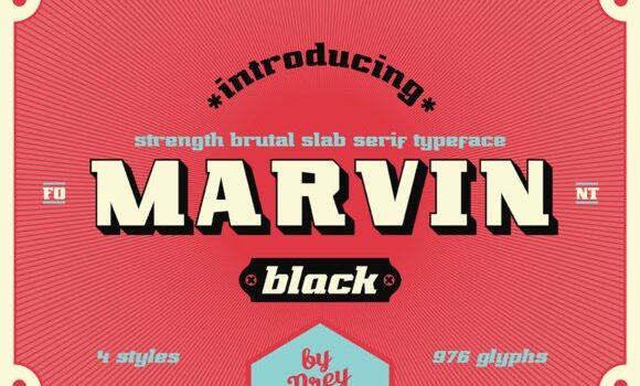 Marvin Black Font - Featured Image