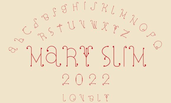 Mary Slim Font - Featured Image