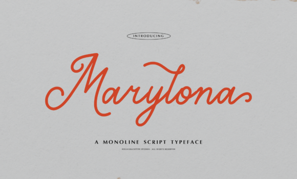 Marylona Font - Featured Image
