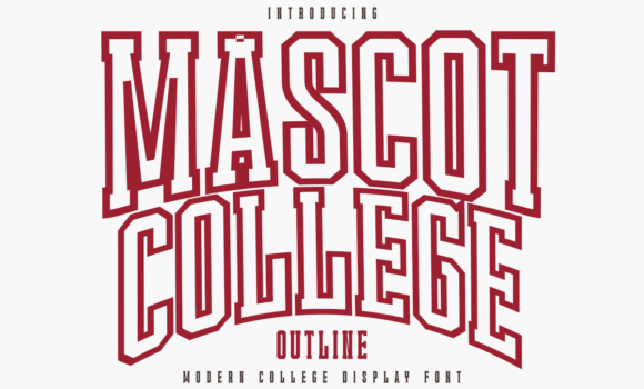 Mascot College Outline Font - Featured Image