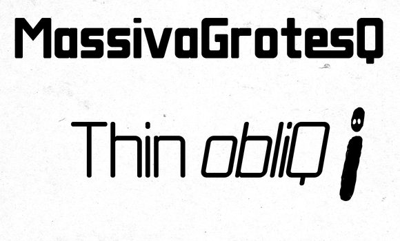 Massiva Grotesq Thin Obliq Font - Featured Image