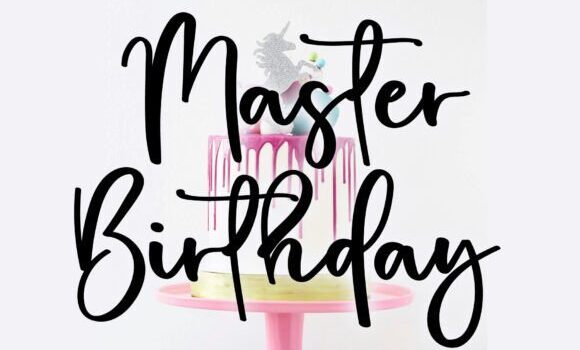 Master Birthday Font - Featured Image