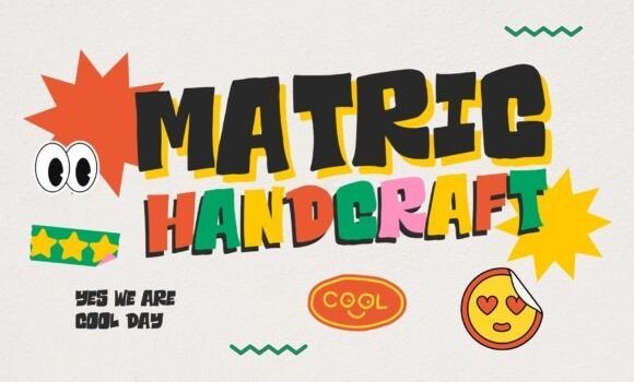 Matric Handcraft Font - Featured Image