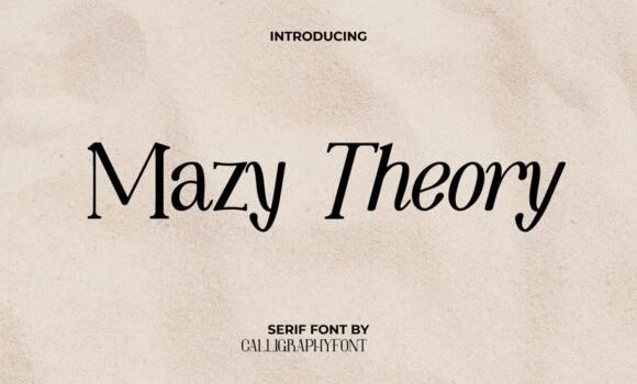 Mazy Theory Font - Featured Image