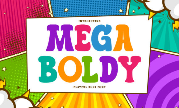 Mega Boldy Font - Featured Image