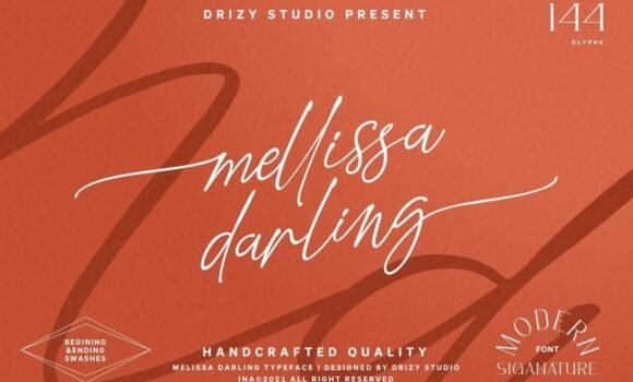Mellissa Darling Font - Featured Image