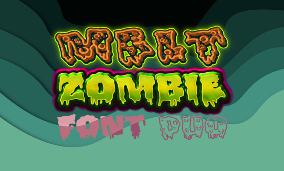 Melt Zombie Duo Font - Featured Image