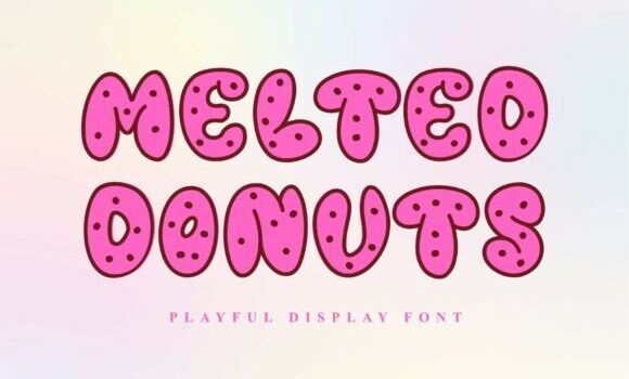 Melted Donuts Font - Featured Image