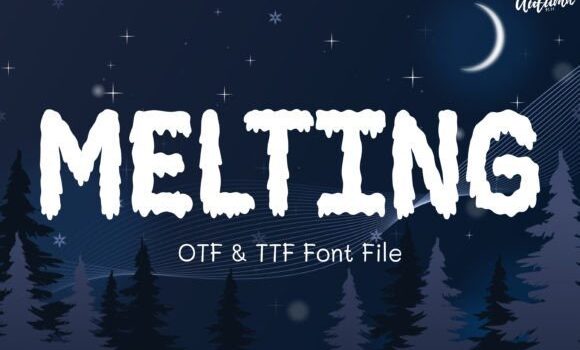 Melting Font Fonts Free Download Melting Font - Featured Image