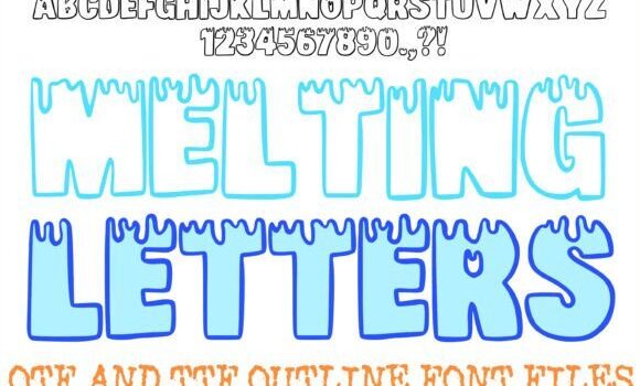 Melting Letters Font Fonts Free Download Melting Letters Font - Featured Image