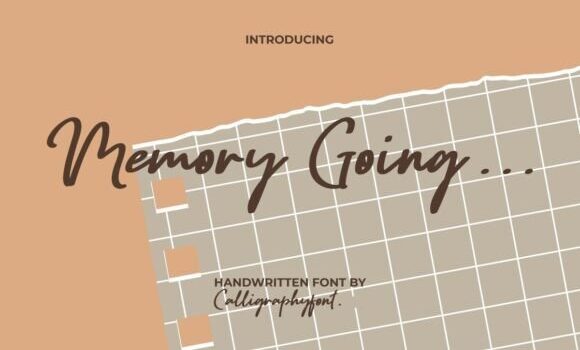 Memory Going Font - Featured Image