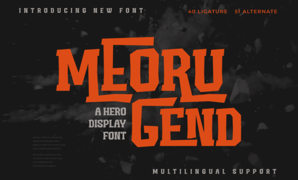 Meoru Gend Font Fonts Free Download Meoru Gend Font - Featured Image