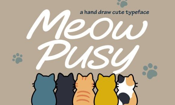 Meow Pusy Font Fonts Free Download Meow Pusy Font - Featured Image
