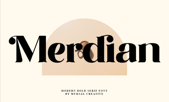 Merdian Font - Featured Image