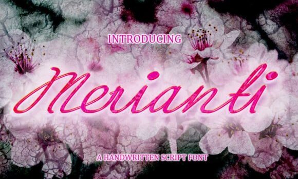 Merianti Script Font - Featured Image