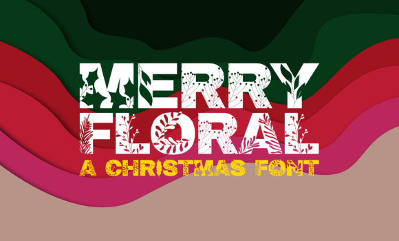 Merry Floral Font - Featured Image