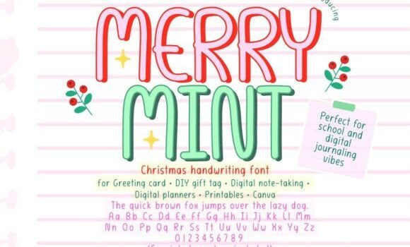 Merry Mint Font - Featured Image