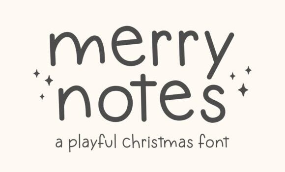 Merry Notes Font Fonts Free Download Merry Notes Font - Featured Image