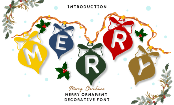 Merry Ornament Font - Featured Image