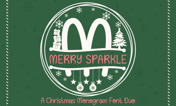 Merry Sparkle Monogram Font Fonts Free Download Merry Sparkle Monogram Font - Featured Image