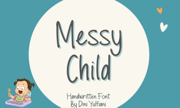 Messy Child Font - Featured Image
