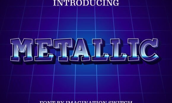Metallic Font - Featured Image