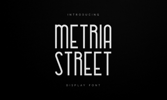 Metria Street Font Fonts Free Download Metria Street Font - Featured Image