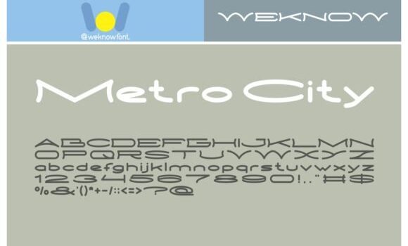 Metro City Font - Featured Image