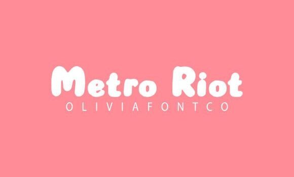 Metro Riot Font - Featured Image