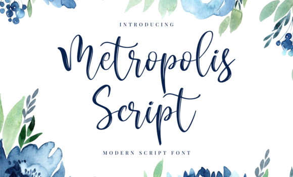 Metropolis Script Font - Featured Image